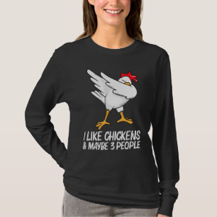Cooles Huhn Für Männer Frauen Dabbing Hausgeflügel T-Shirt