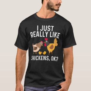 Cooles Huhn Für Männer Frauen Hahn Henne Küken Gef T-Shirt