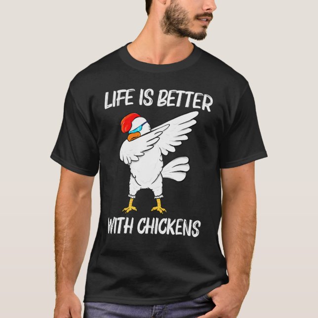Cooles Huhn für Männer Roster-Vogel T-Shirt (Vorderseite)