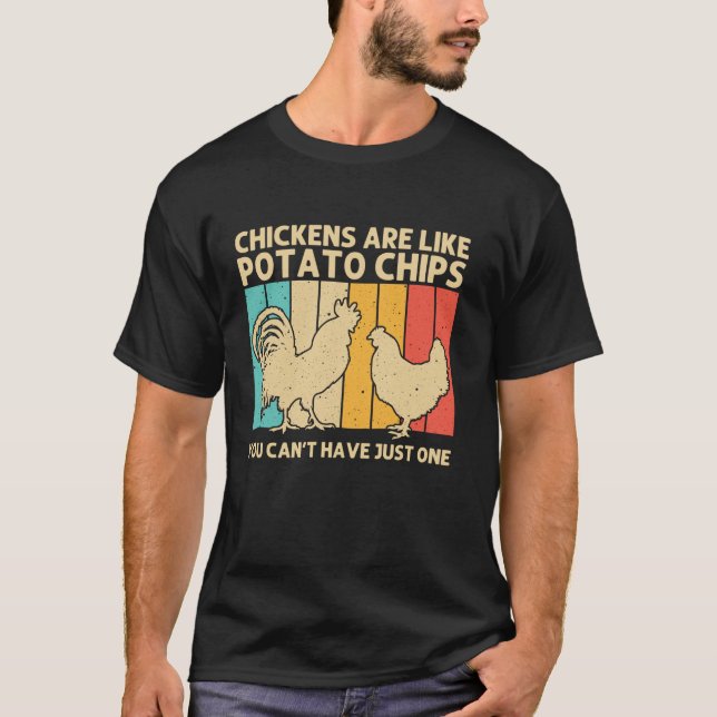 Cooles Hühnchen Frauen Rooster Hüber Kiche T-Shirt (Vorderseite)