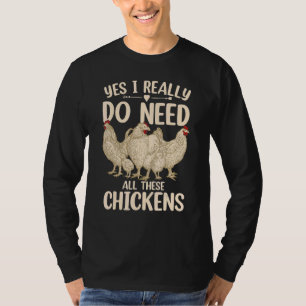 Cooles Hühnchen für Männer Hühnerfleisch Bauer Whi T-Shirt