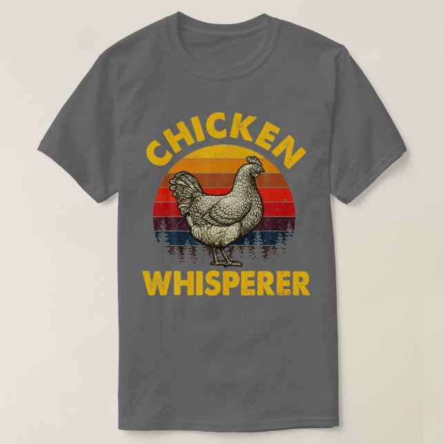 Cooles Hühnchen Whispern Funny Chicken Lover Bauer T-Shirt (Design vorne)