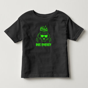 Cooles Hund Energie Kleinkind T-Shirt - Neon Welpe