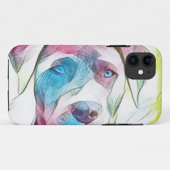 Cooles Hundedesign Case-Mate iPhone Hülle (Rückseite (Horizontal))