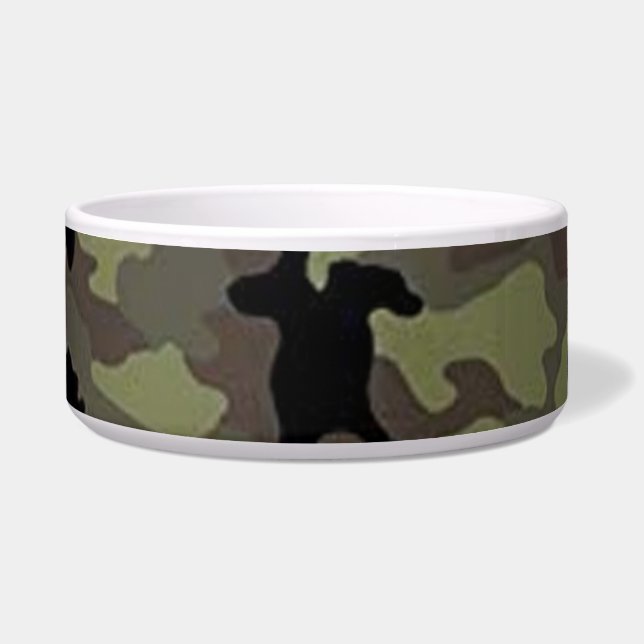 Cooles Husten Camouflage Custom Camouflage Haustie Napf (Vorderseite)