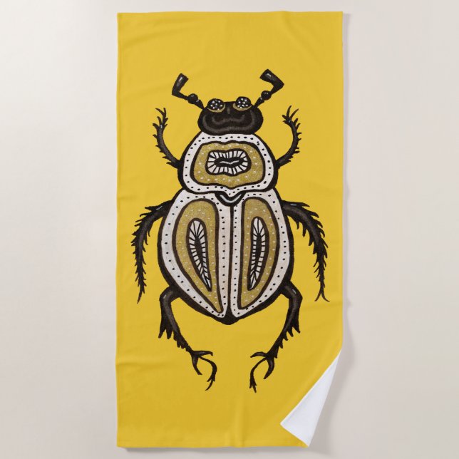 Cooles Insekt Entomologie Strandtuch (Vorderseite)
