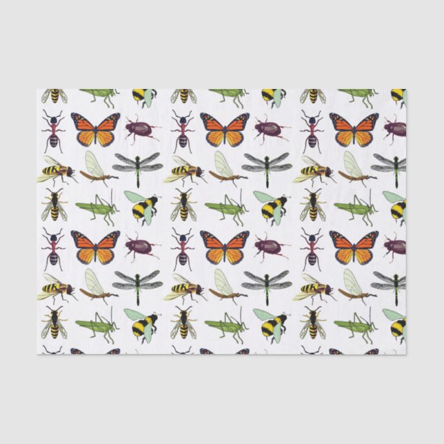 COOLES INSEKTEN-SEIDENPAPIER SEIDENPAPIER (Vorderseite)