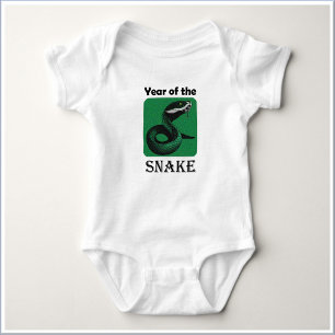 Cooles Jahr der Schlange Chinesischer Zodiak Baby Strampler