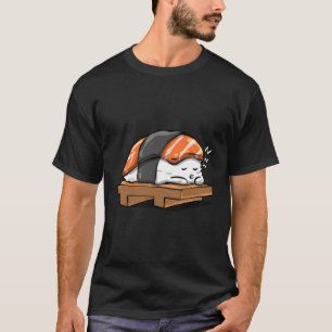 Cooles japanisches Essen Kawaii Sleeping Sushi T-Shirt