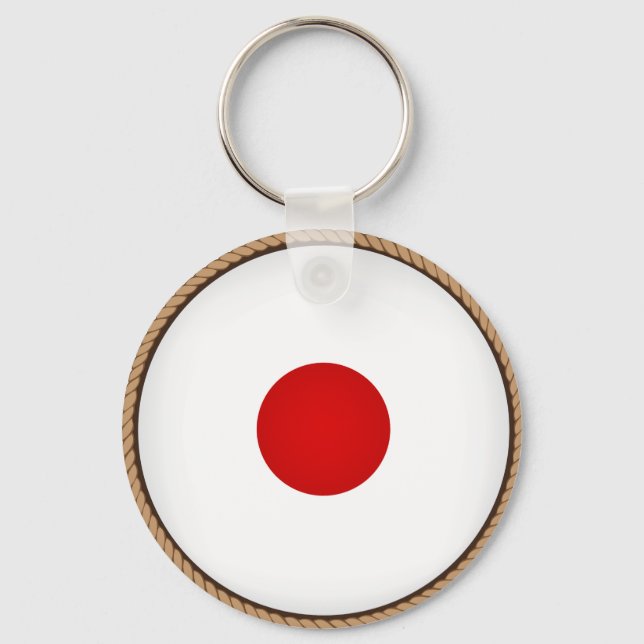 Cooles japanisches Flag-Siegel Schlüsselanhänger (Vorderseite)