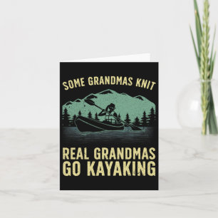 Cooles Kajak für Oma Mama Kayaker Bootkaja Karte
