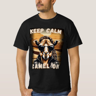 Cooles Kamel 'Keep Calm Camel On' T-Shirt