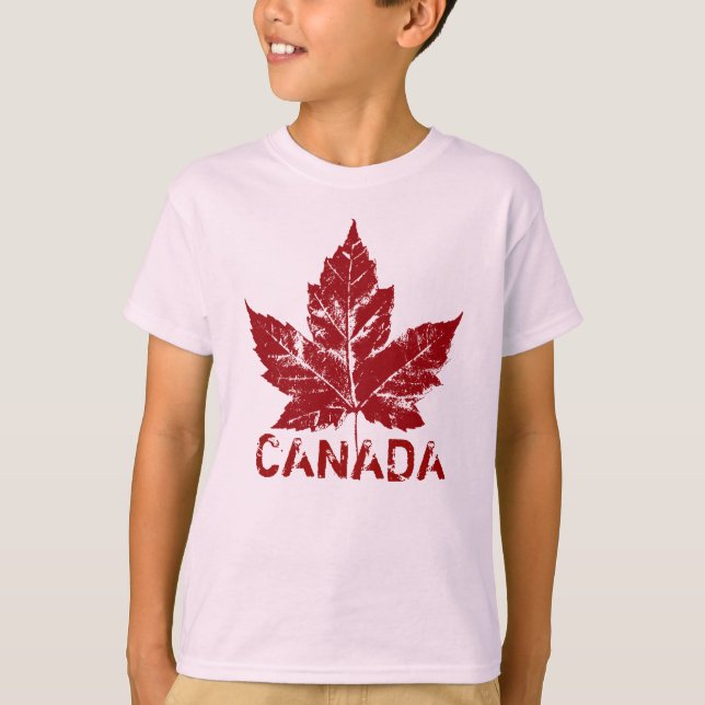 Cooles Kanada T - Shirt Kid's Retro Bio Canada T-S (Vorderseite)