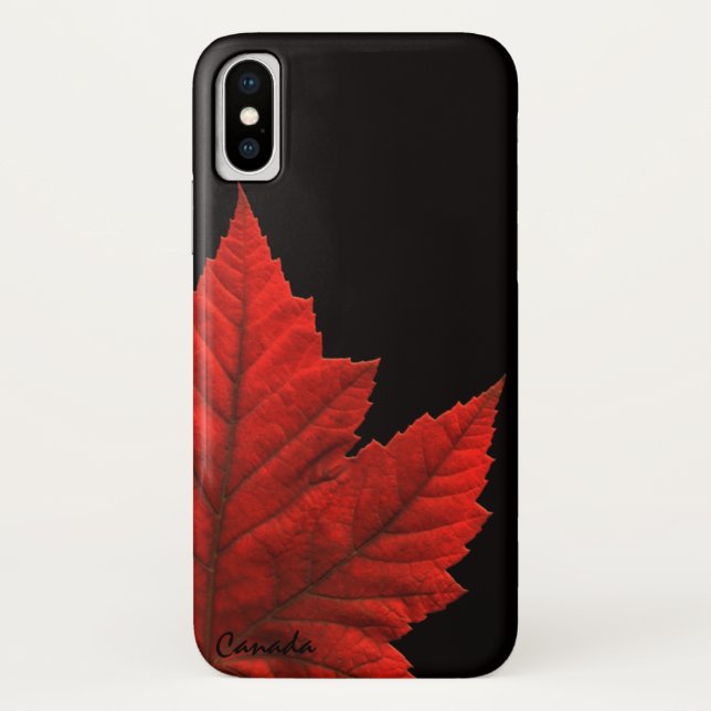 Cooles kanadisches iPhone X Fall Kanada Maple Leaf Case-Mate iPhone Hülle (Rückseite)