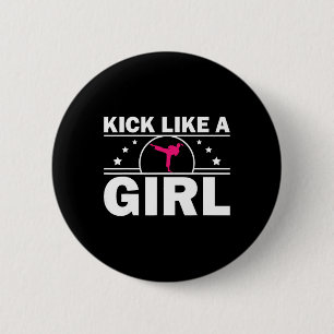 Cooles Karate-Geschenk Kickboxen Karate Liebhaber Button