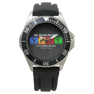 Cooles Karate ist es eine Lebensart Armbanduhr