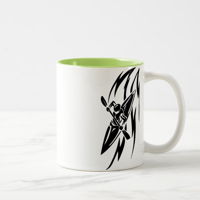Cooles Kayaking Zweifarbige Tasse (Rechts)
