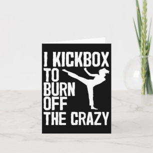 Cooles Kickboxing für Männer Kickboxer Jab Workou Karte