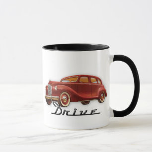 Cooles klassisches Auto-Fahrer-Retro Auto Tasse