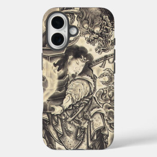 Cooles klassisches Vintages japanisches Dämon-Täto iPhone 16 Hülle