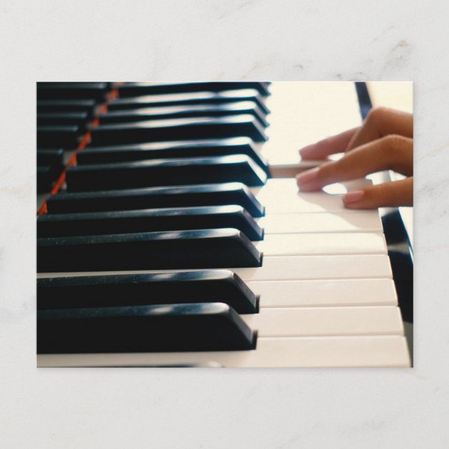 Cooles Klavier-Design Postkarte (Vorderseite)