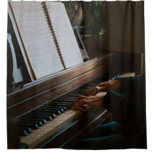 Cooles Klavier Duschvorhang