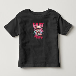 Cooles Kleinkind "Baby Money" Pinker Bär-Shirt T-shirt