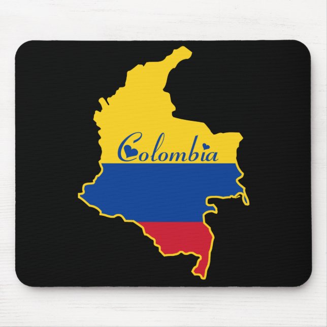 Cooles Kolumbien Mousepad (Vorne)