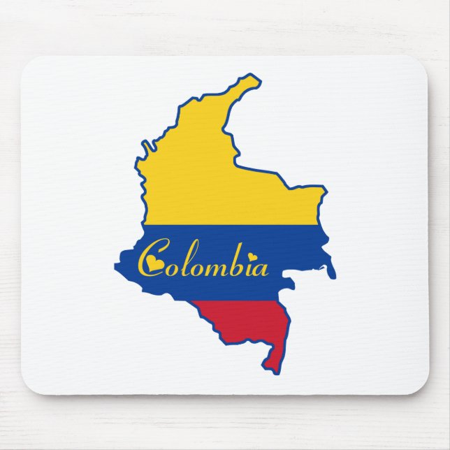 Cooles Kolumbien Mousepad (Vorne)