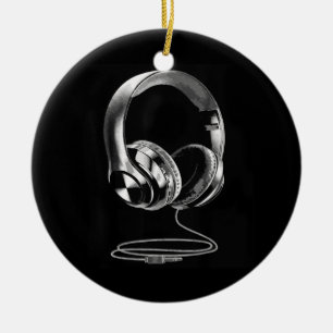 Cooles Kopfhörerdesign für Männer Frauen DJ-Musik Keramik Ornament