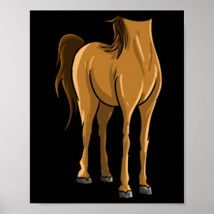 Cooles Kopfloses Pferd Halloween Kostüm Funny Lazy Poster