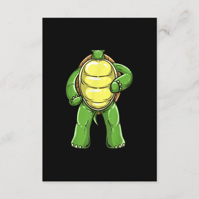 Cooles Kopfloses Schildkrötenkostüm Sonnenlicht Begleitkarte (Vorderseite)