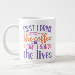 Cooles Krankenpflege- und Doktordesign Jumbo-Tasse