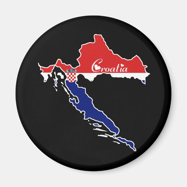 Cooles Kroatien Magnet (Vorne)