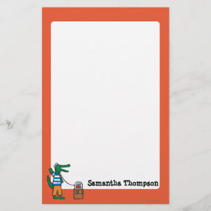 Cooles Krokodil hört Musik Briefpapier