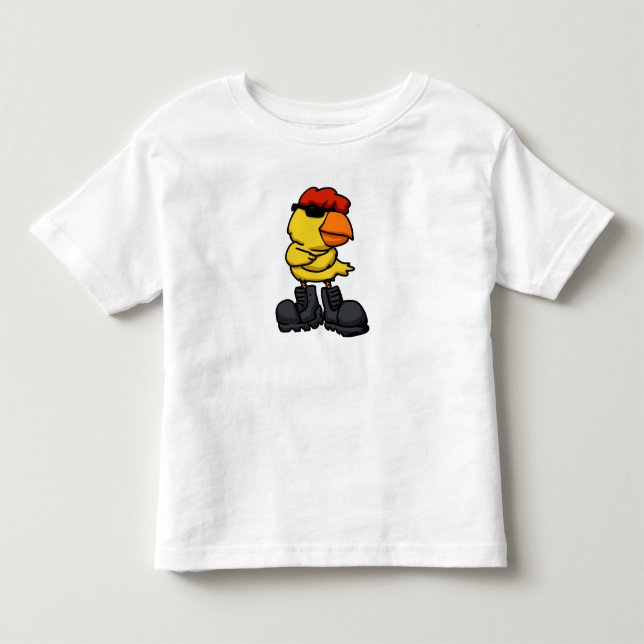 Cooles Küken mit Sonnenbrille | Farbe wählen Kleinkind T-shirt (Vorderseite)