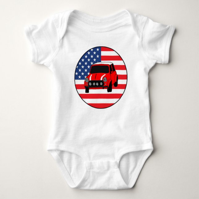 Cooles kundenspezifisches Auto Baby Strampler (Vorderseite)