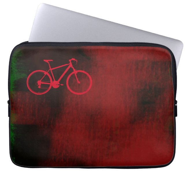 cooles Kunstfahrrad Laptopschutzhülle (Vorderseite)