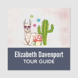 Cooles Lamm in Herz-Shaped-Sonnenbrille Namensschild