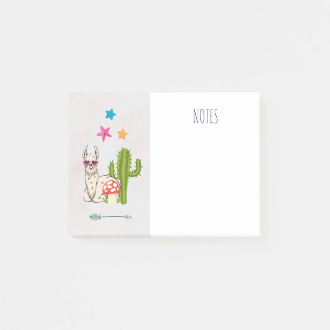 Cooles Lamm in Herz-Shaped-Sonnenbrille Post-it Klebezettel (Vorderseite)