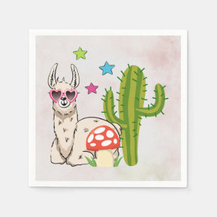 Cooles Lamm in Herz-Shaped-Sonnenbrille Serviette