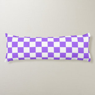 cooles lila Karo-Muster gekachelt Throw Kissen
