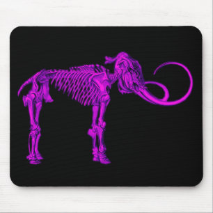 Cooles lila Mammutskelett Mousepad