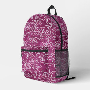 Cooles Lila rosa keltisches Knoten Modernes Mit Mo Bedruckter Rucksack