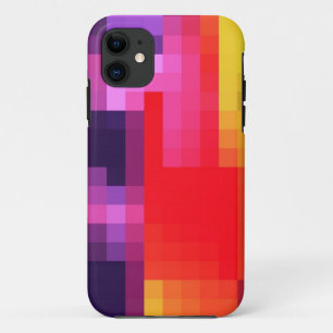 Cooles lila rotes rosa Mosaik-abstraktes Muster Case-Mate iPhone Hülle