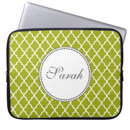 cooles Limones Quartfolienmuster Monogramm Laptopschutzhülle