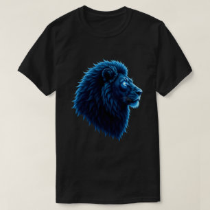 Cooles Lion-Tier mit blauem Auge Artwork Lion T-Shirt