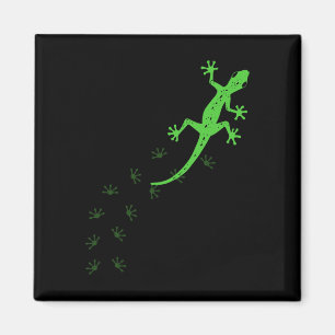 Cooles Lizard Design Männerweibchen Gecko Haustier Magnet