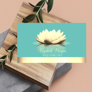 Cooles Lotus Visitenkarte