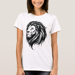 Cooles Löwen-Zeichnungs-T-Shirt – Künstlerisches & T-Shirt